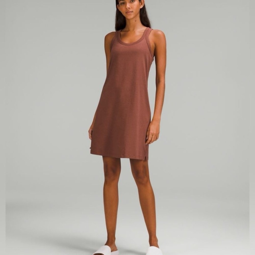 (A9) Lululemon Classic Fit Cotton Blend Scoop Dress, Size 2, NWT